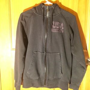 Black nike USA basketball zip up hoodie